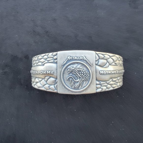 Metallica Bracelet 925 Silver Black Album Nothing Else Matters - Picture 5 of 7